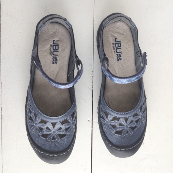 JBU by Jambu Memory Foam Wildflower Mary Janes 8.5 - Picture 2 of 6